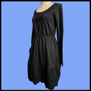 ANTHROPOLGIE cotton l/s dress